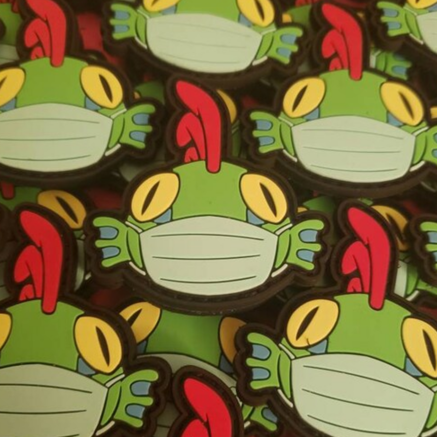Green Murlocdown PVC Hook & Loop Patch
