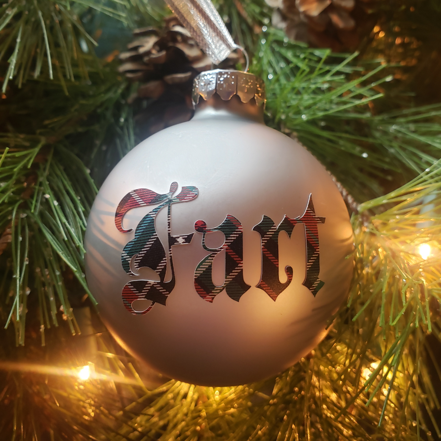 Fart Glass Christmas Ornament