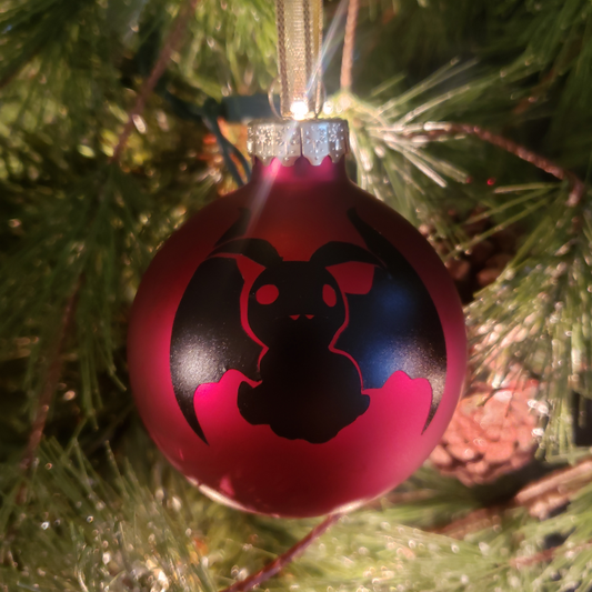 Mothman Glass Christmas Ornament