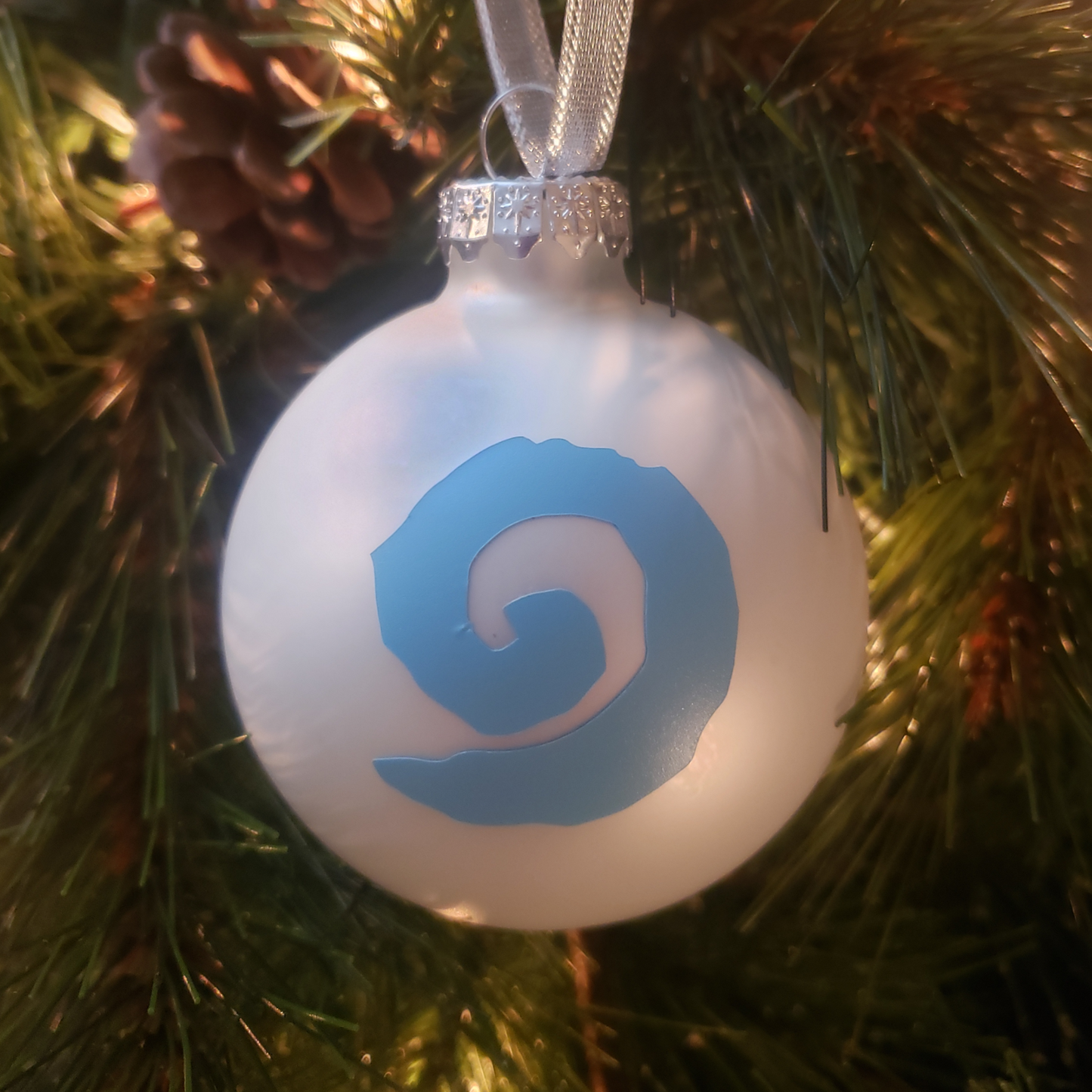 Hearthstone Glass Christmas Ornament