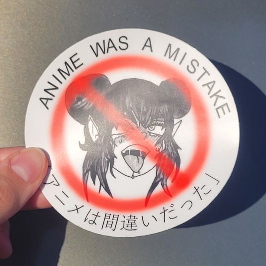 Anime Was A Mistake Bumper Sticker