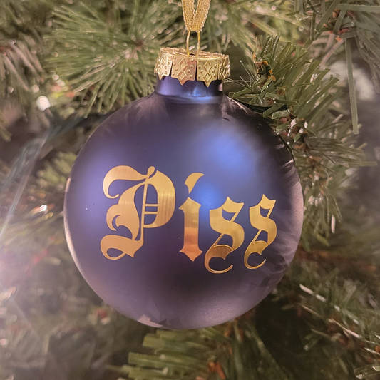 Piss Glass Christmas Ornament